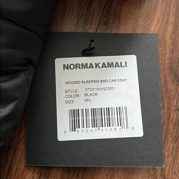 Norma Kamali Hooded Sleeping Bag Car Coat, M/L - Picture 14 of 16